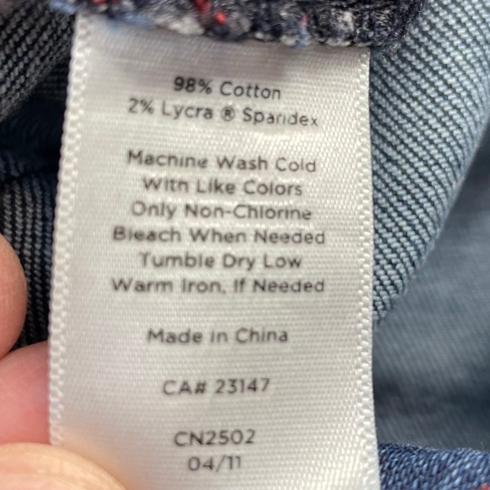 Talbots Dark Wash Heritage Bootcut Denim Jeans Women 4P - Picture 6 of 9